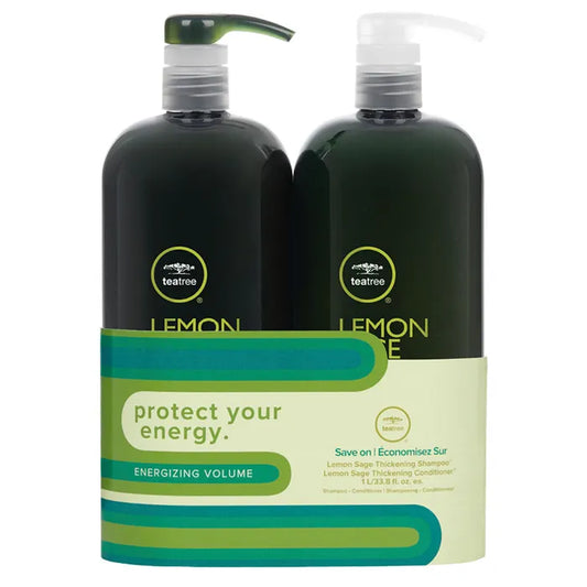 TeaTree Lemon Sage Energizing Volume Litre Duo