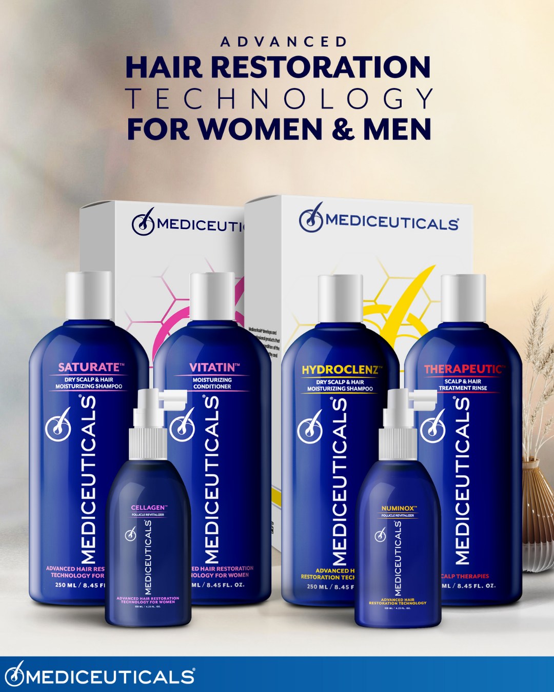 MEDICEUTICALS SATURATE™  Anti Hair-loss Shampoo for Women