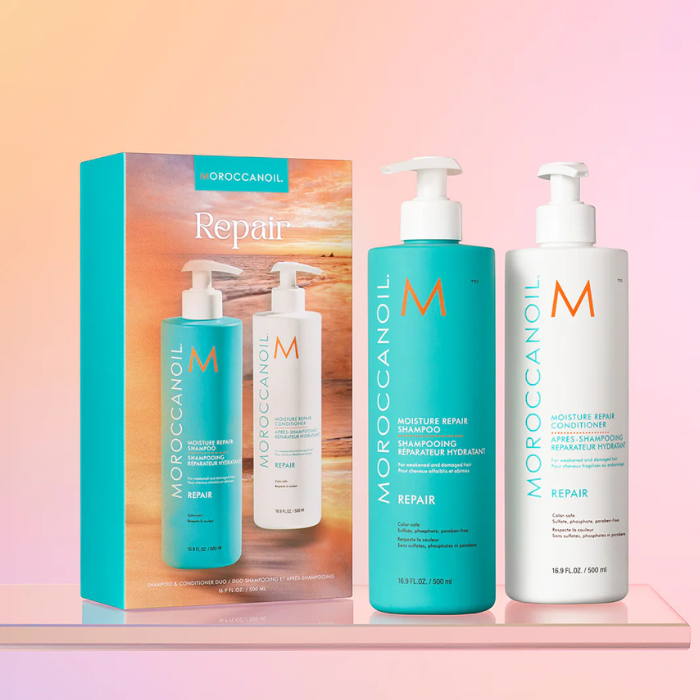 Moroccanoil Moisture Repair Shampoo & Conditioner 500ml Set