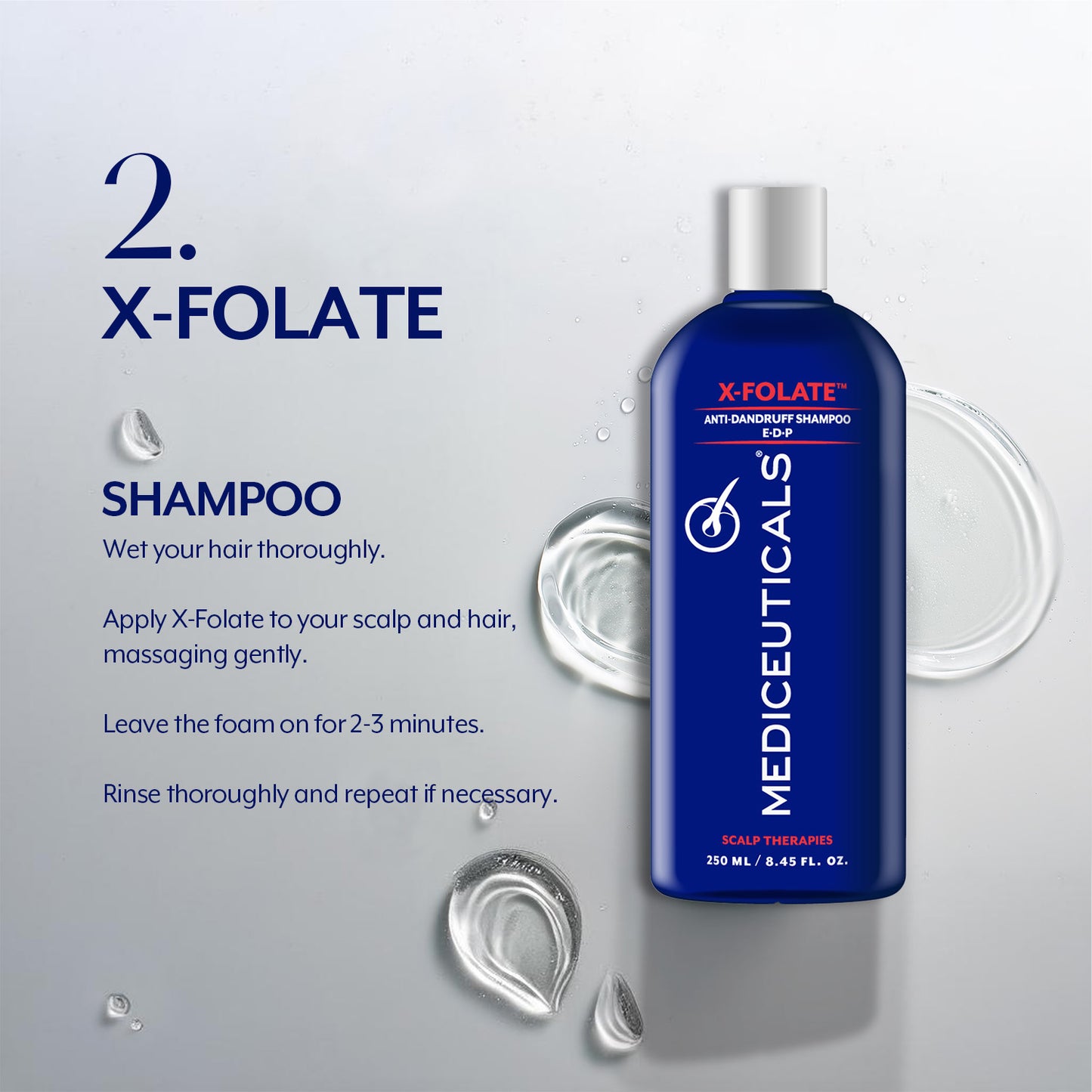 MEDICEUTICALS X-FOLATE™  Dandruff & Psoriasis Treatment Shampoo