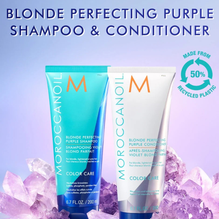 Moroccanoil Blonde Perfecting Purple Shampoo