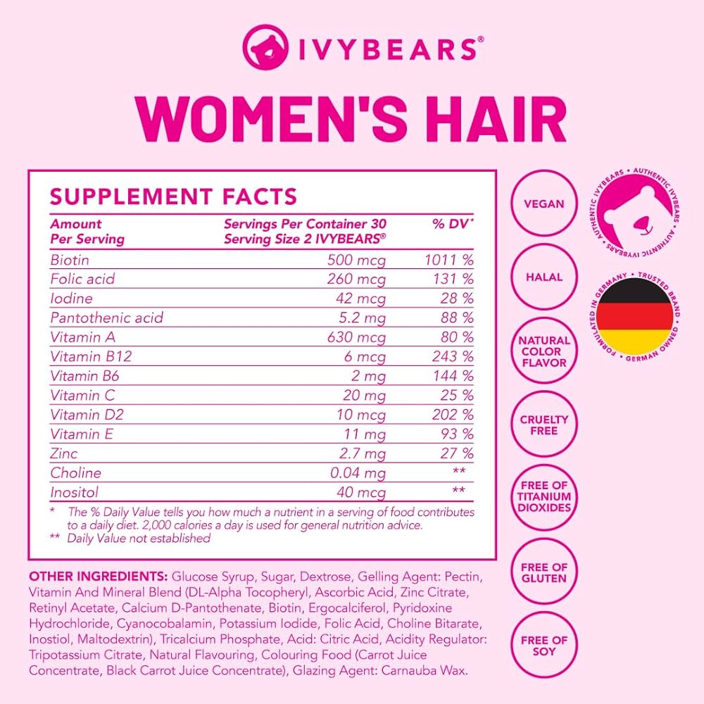 IVY Bears Women's Hair Vitamins