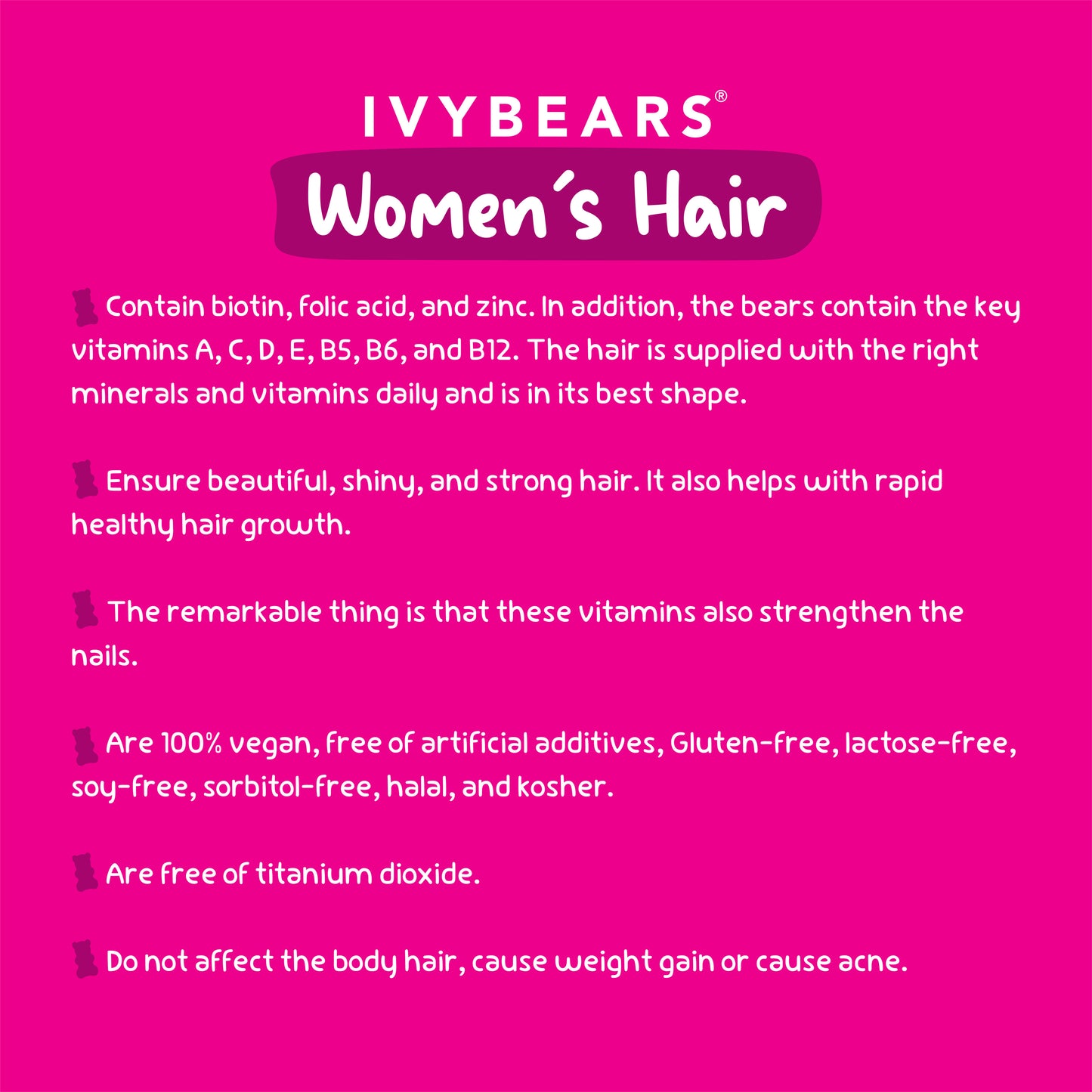 IVY BEARS PROFESSIONAL WOMEN’S HAIR