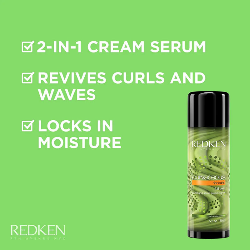 REDKEN Curvaceous Full Swirl Curly & Wavy Hair Cream Serum 150ml